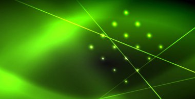 Neon renkli soyut çizgiler