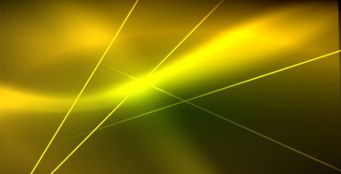 Neon parlayan dalga, sihirli enerji ve ışık arka plan