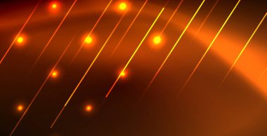 Neon parlayan dalga, sihirli enerji ve ışık arka plan