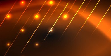 Neon renkli soyut çizgiler