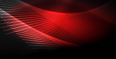 Neon renkli soyut çizgiler