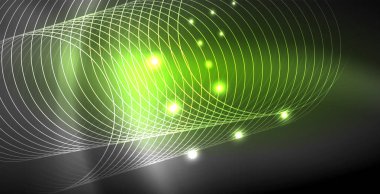 Soyut çizgiler, Modern arka plan ile parlayan parlak neon renkler