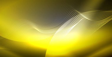 Neon çizgiler parlak parlayan arka plan