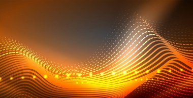 Neon çizgiler parlak parlayan arka plan