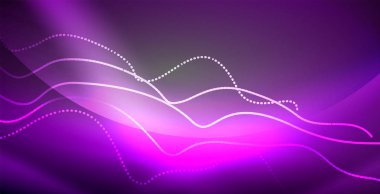 Neon çizgiler parlak parlayan arka plan