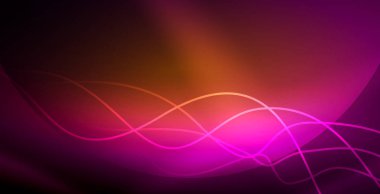 Neon çizgiler parlak parlayan arka plan