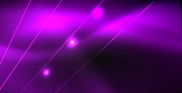 Lignes abstraites couleur néon — Image vectorielle