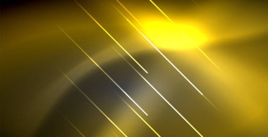 Neon parlayan çizgiler, sihirli enerji uzay ışığı konsepti, soyut arka plan duvar kağıdı tasarımı