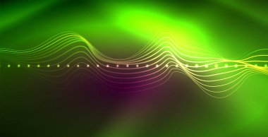 Neon çizgiler parlak parlayan arka plan