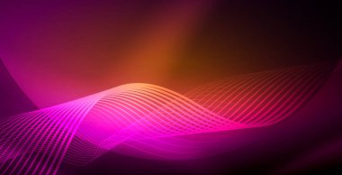 Neon çizgiler parlak parlayan arka plan