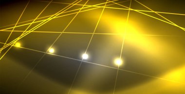 Neon parlayan çizgiler, sihirli enerji uzay ışığı konsepti, soyut arka plan duvar kağıdı tasarımı