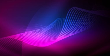 Neon çizgiler parlak parlayan arka plan