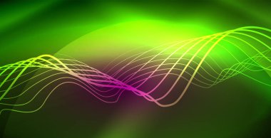 Neon çizgiler parlak parlayan arka plan