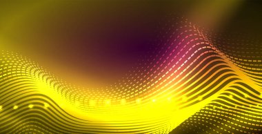 Neon çizgiler parlak parlayan arka plan