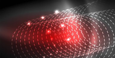 Soyut çizgiler, Modern arka plan ile parlayan parlak neon renkler