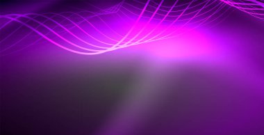 Neon çizgiler parlak parlayan arka plan