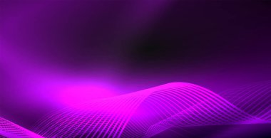 Koyu, parlak hareket, sihirli alan ışık parlayan soyut dalga. Techno arka plan