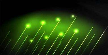 Neon renkli soyut çizgiler