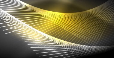 Neon parlayan çizgiler, sihirli enerji uzay ışığı konsepti, soyut arka plan duvar kağıdı tasarımı