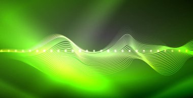 Neon çizgiler parlak parlayan arka plan