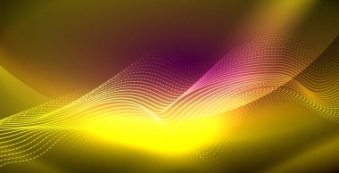 Neon çizgiler parlak parlayan arka plan