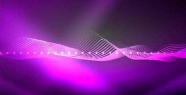 Neon çizgiler parlak parlayan arka plan