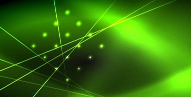 Neon renkli soyut çizgiler