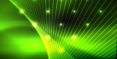 Neon renkli soyut çizgiler