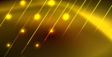 Neon parlayan dalga, sihirli enerji ve ışık arka plan