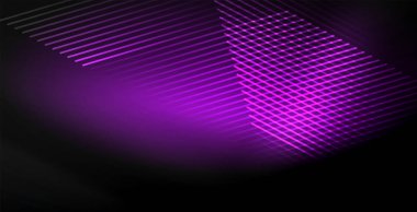 Neon renkli soyut çizgiler