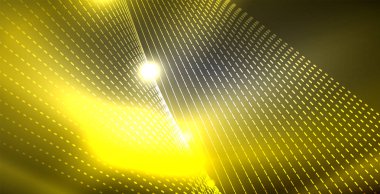 Parlak parlak parlayan Neon dalgalar