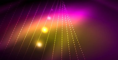 Parlak neon uzay arka planı