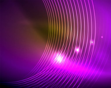 Parlak çevrelerin parlayan soyut arka plan