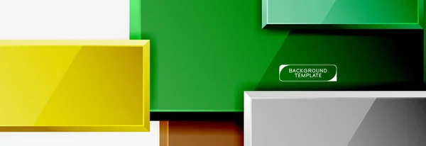 Composizione quadrata astratta per sfondo, banner o logo — Vettoriale Stock