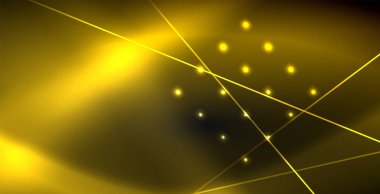 Neon renkli soyut çizgiler