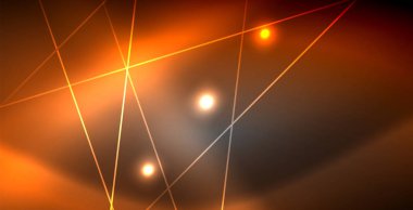 Neon parlayan çizgiler, sihirli enerji uzay ışığı konsepti, soyut arka plan duvar kağıdı tasarımı