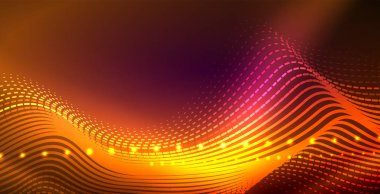 Neon çizgiler parlak parlayan arka plan