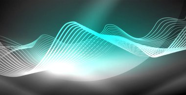 Neon çizgiler parlak parlayan arka plan