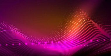 Neon çizgiler parlak parlayan arka plan