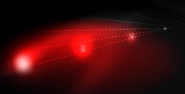 Parlak parlak parlayan Neon dalgalar