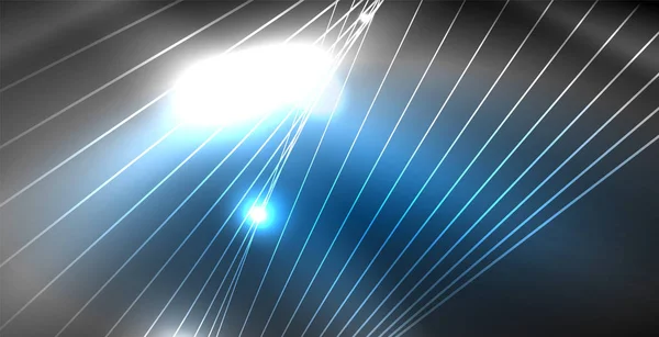 Глянцеві блискучі неонові хвилі — стоковий вектор