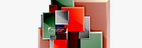 Banner cuadrado mínimo fondo abstracto — Vector de stock