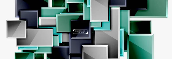 Bannière carrée minimale fond abstrait — Image vectorielle