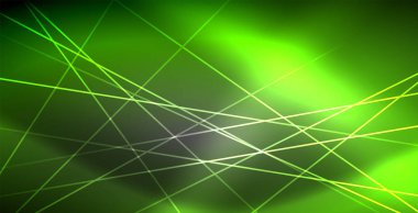 Neon parlayan çizgiler, sihirli enerji uzay ışığı konsepti, soyut arka plan duvar kağıdı tasarımı