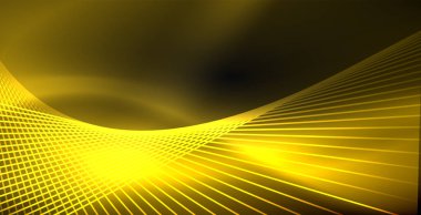 Neon renkli soyut çizgiler