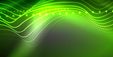 Neon çizgiler parlak parlayan arka plan