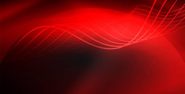 Koyu, parlak hareket, sihirli alan ışık parlayan soyut dalga. Techno arka plan