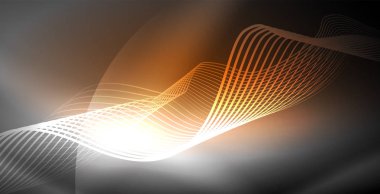 Neon çizgiler parlak parlayan arka plan