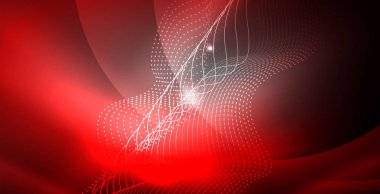 Parlak parlak parlayan Neon dalgalar