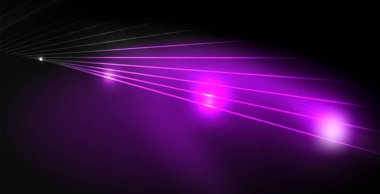 Parlak parlak parlayan Neon dalgalar